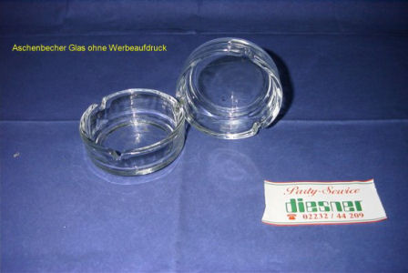 Glas Aschenbecher neutral 10cm Ø